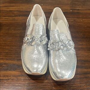 Silver Chain Loafers